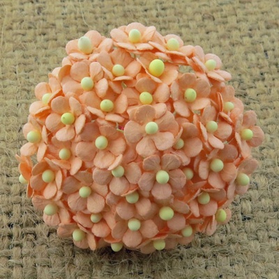 Цветочки Sweetheart, персиковый, 10мм, 10 шт.