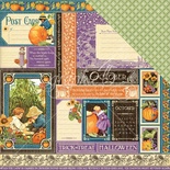 ЦЕНА СНИЖЕНА! Лист бумаги Graphic 45 - October Collection, размер 30х30 см, двусторонняя