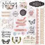 Высечки и наклейки Prima - Apricot Honey - Cardstock Ephemera, 51 шт.