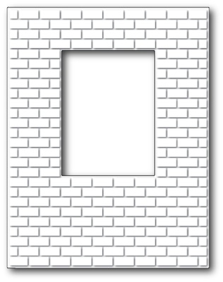 Нож для вырубки от Poppystamps - Brick Window Wall