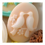 Украшение Webster's Pages - Голубки - Cameo Bulk Pack- Kissing Birds, 1 шт.