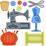 Лезвия от Spellbinders - Sewing Elements - Швея ,10 шт 