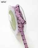 Лента CHENILLE/CENTER DOT, цвет Black/Lavender, ширина 9,5мм, длина 90см