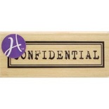 Резиновый штамп Hampton Art/7gypsies Confidential, на деревянном блоке