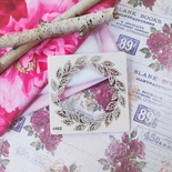Чипборд венок лиственный ажурный от WOODchic, 9х9см