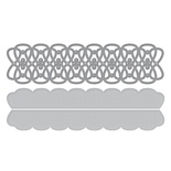 Ножи для вырубки от Spellbinders - Shapeabilities Infinity Link Border Etched Wafer Thin Dies Metal