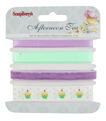 Набор декоративных лент от Scrapberry's, Сладости, 4шт. по 1м