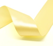 Атласная лента Pale Yellow, цвет желтый, ширина 70,7 мм, длина 90 см