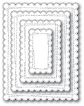 Ножи от Memory Box — Wrapped Scalloped Rectangles craft die