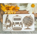 Чипборд ScrapBox - набор школьник Hc-007