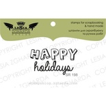 Акриловый штамп Lesia Zgharda SR198 Happy holidays, размер 3.7х2.1 см