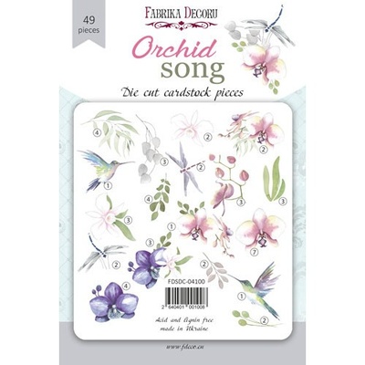 Набор высечек коллекция Orchid song 49 шт, ТМ Фабрика Декора