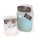 Ножи от Sizzix - ScoreBoards XL Die - Canning Jars, 3-D - Банки консервные, 3-D