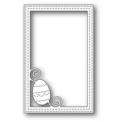 Нож от Poppystamps - Decorated Egg Stitched Frame
