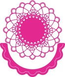 Лезвие от Cheery Lynn Designs - Felicity Doily w/ Angel Wing - DL239