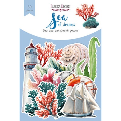 Набір висічок Sea of dreams, 59 шт, ТМ Фабрика Декору
