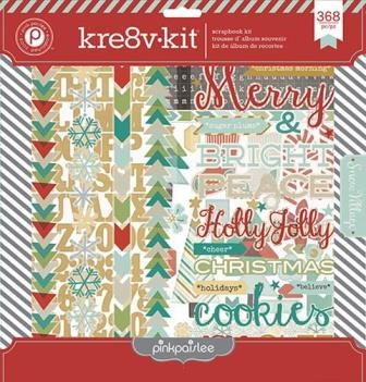 Набор бумаги и декора от Pink Paislee - Snow Village - Kre8v-Kit