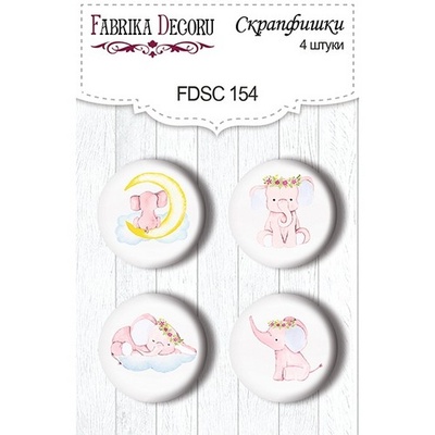 Набор скрапфишек Фабрика Декора из 4 шт № 154