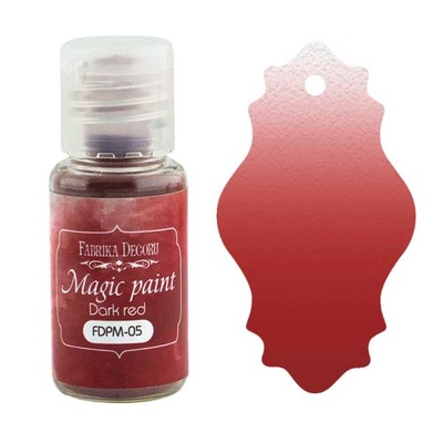 Сухая краска Magic paint - Фабрика Декора - Темно красный, 15мл