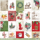 Лист односторонней бумаги 30x30 от Scrapmir Карточки из коллекции Art Christmas