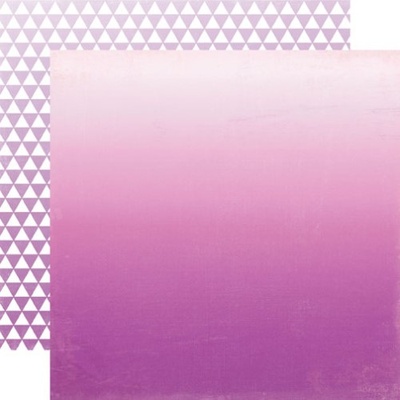Лист скрапбумаги от Echo Park - Purple Ombre, 30х30 см