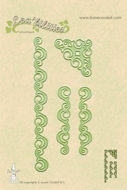 Лезвия от LeCreaDesign - Border corner curve - Волны, 4 эл.