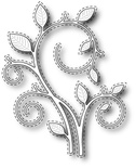 Нож для вырубки от Poppystamps - Stitched Swirl Stem