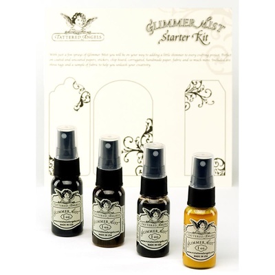 Набор спреев для штампинга Tattered Angels Glimmer Mist "Neutral" Starter Kit! 4 шт. по 30мл 