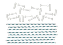 Трубочки и держатели для вертушек от We R Memory Keepers -  Aqua Pinwheel Attachments