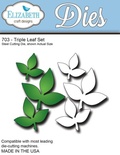 Нож  от   Elizabeth  Craft  Designs  -  Triple  Leaf  Set  ,6  элементов.