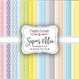 Набор скрапбумаги Super Mix, 15х15 см, Фабрика Декору