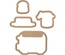 Нож для вырубки + штампы от Spellbinders - Toast with Jam 'n Bread Stamp and Die Set