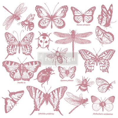 Набор силиконовых штампов от Prima Marketing CLEARLY-ALIGNED DÉCOR STAMPS – MONARCH COLLECTION, 30х30 см