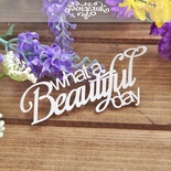 Чипборд от Вензелик - What a beautiful day, размер: 90x38 мм
