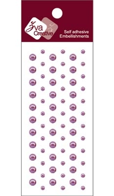 Клеевые полужемчужинки Dots Pearl - Light Grape. 69 шт