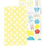 Лист двусторонней скрапбумаги Studio75 - The Sunshine love Papier 09-10, 17х30 см