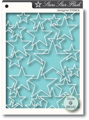 Маска от Memory Box -  STENCILS- Star Flash