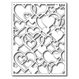 Лезвие Frantic Stamper Precision Die - Open Hearts Card Panel 