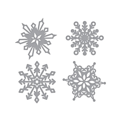 Ножи от Spellbinders - Snowflakes