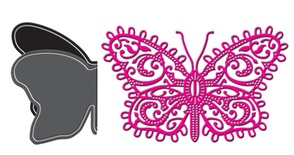 Лезвие Small Lace Butterfly w/Angel Wing от Cheery Lynn Designs