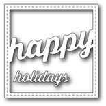 Нож для вырубки от Memory Box - Stitched Happy Holiday Square Frame  