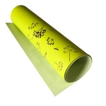 Отрез кожзама с тиснением  золотой фольгой Golden Dill Light green, 50см х 25см, ТМ Фабрика Декора