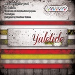 Набор двусторонней скрапбумаги от 7 Dots Studio - Yuletide, 15x15 см, 24 листа