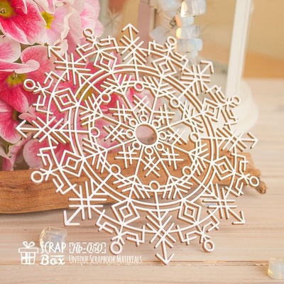 Чипборд ScrapBox - этнический фоновый скруглый Hb-050