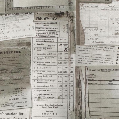 Ткань 100% хлопок - Tim Holtz Eclectic - Documentation-Taupe, 45х55 см