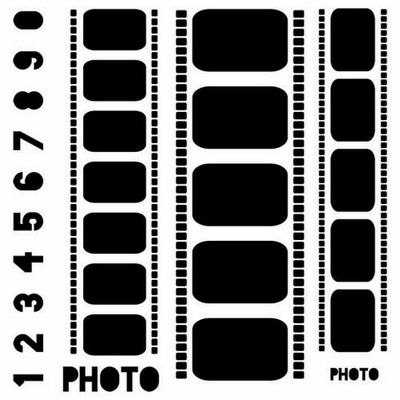 Маска The Crafter's Workshop - Mini Template Filmstrips, 15х15 см