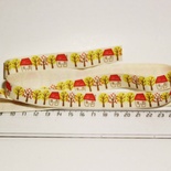 Лента от Thailand - Lovely Tree And House Print Cotton Ribbon Label String, 1 метр