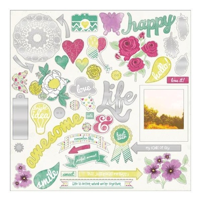 Наклейки из чипборда My Mind's Eye - Jubilee Shepbet - Peace
