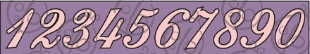 Чипборд. Цифры №2, 4 см
