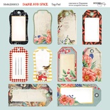 Лист двусторонней бумаги от Scrapmir - Теги -  Sugar and Spice, 20х20см